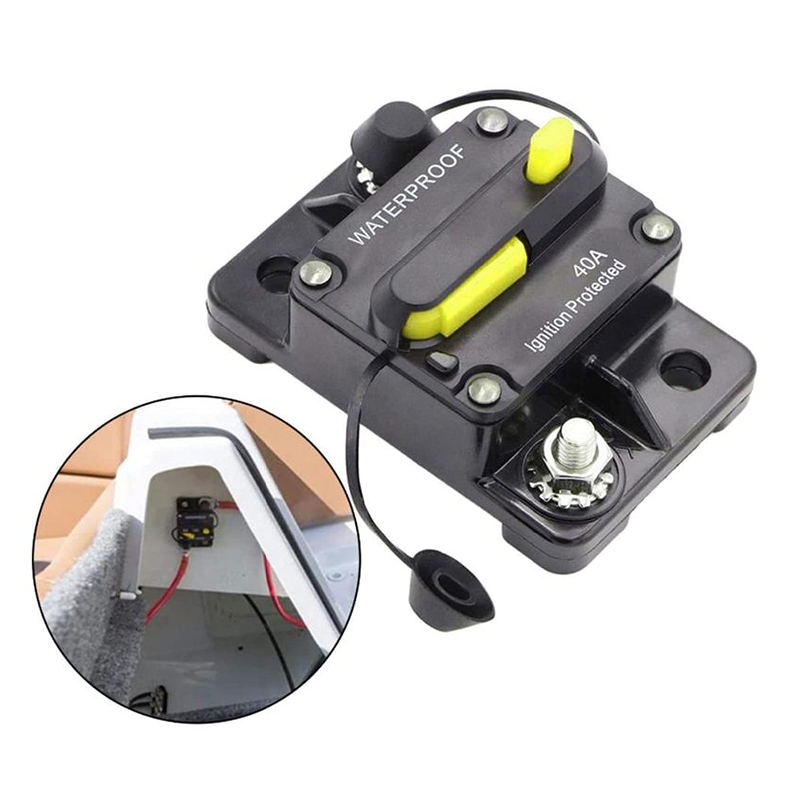 30A-300A Circuit Breaker Dual Battery Manual Reset Waterproof 12